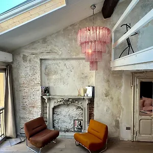 Apartment Charming And Design Attic Loft In Coolest Area Navigli Ticinese, Milan